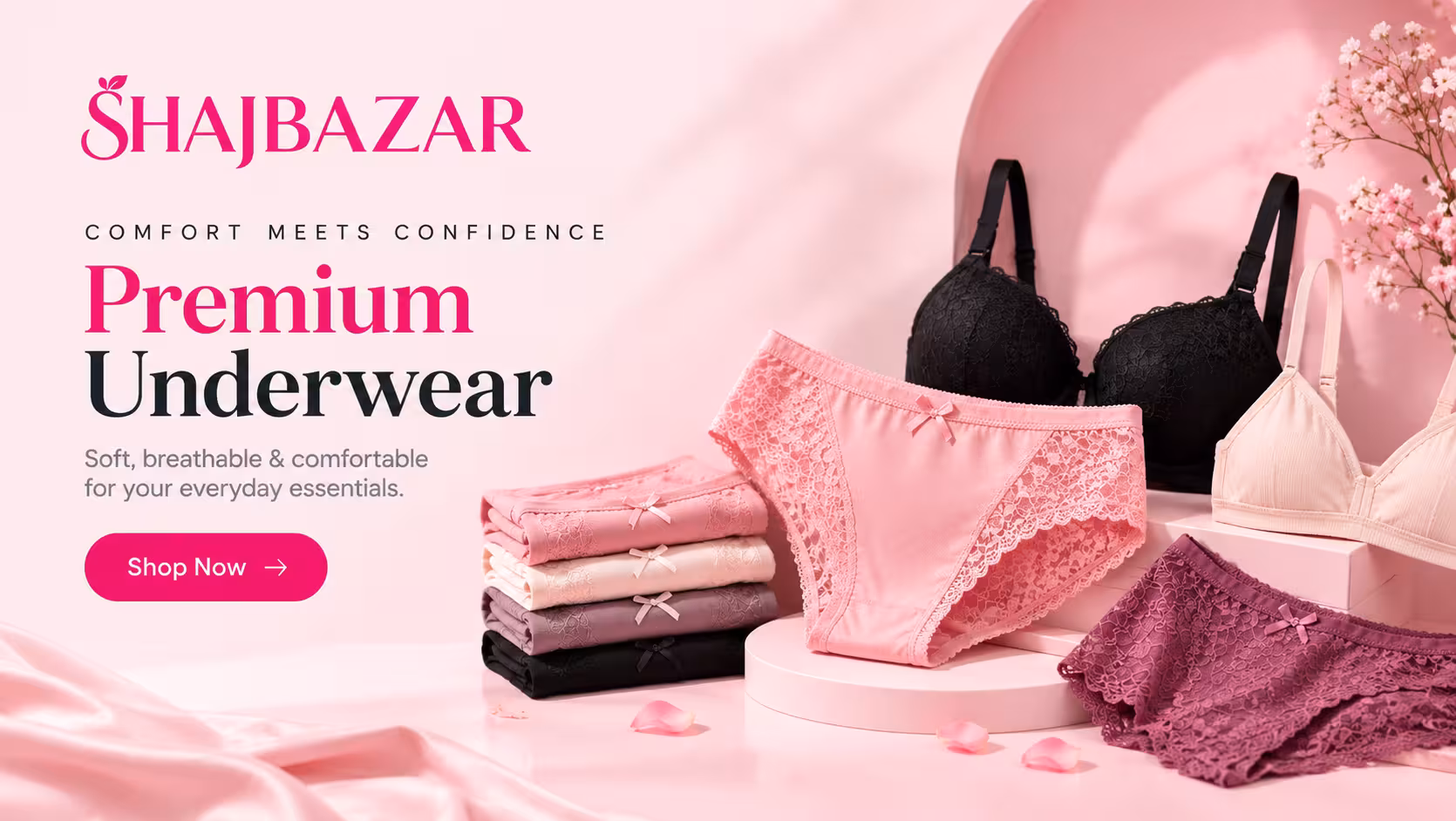 Premium Pink Underwear Collection